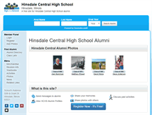 Tablet Screenshot of hinsdalecentralhighschool.org